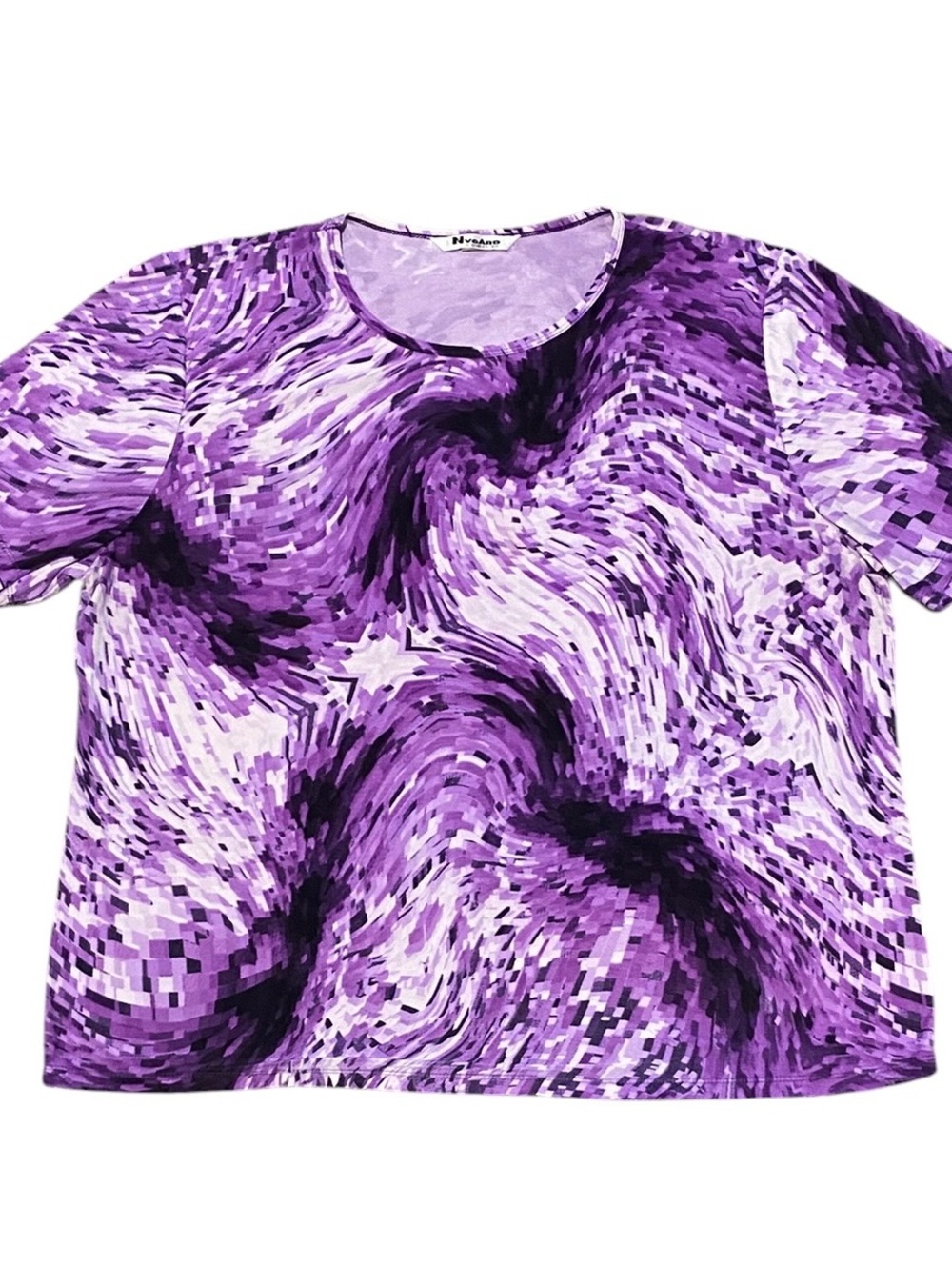 NYGARD Collection Purple Swirl Short Sleeve Tee
